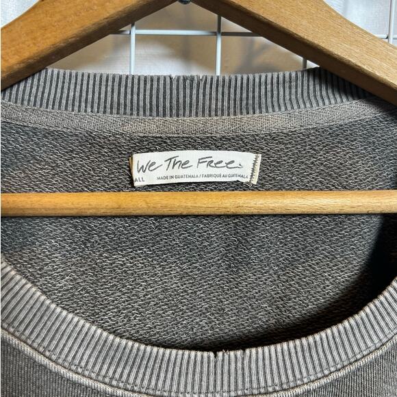 Free People We The Free Camden Sweatshirt Dolphin Small - Picture 2 of 6